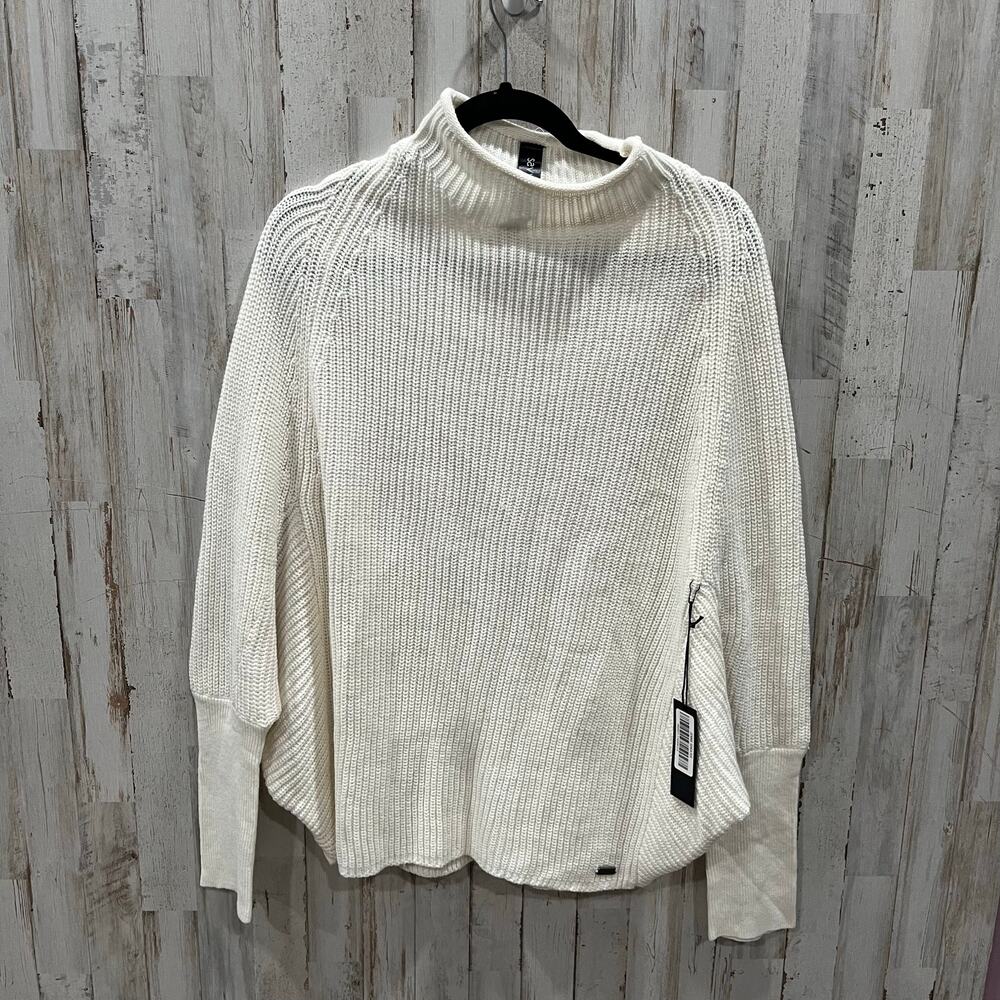 New Saavi Jennie Turtleneck Cream Knit Lose Fit Sweater Lounge Womens Large